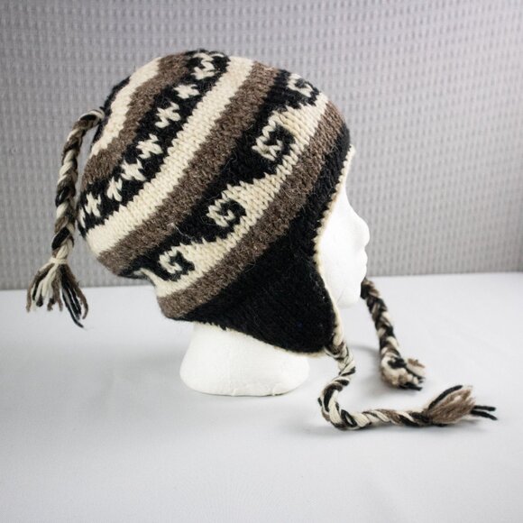 Fair Trade Naturals Wool Earflap Hat Nepal Wool - Picture 2 of 6